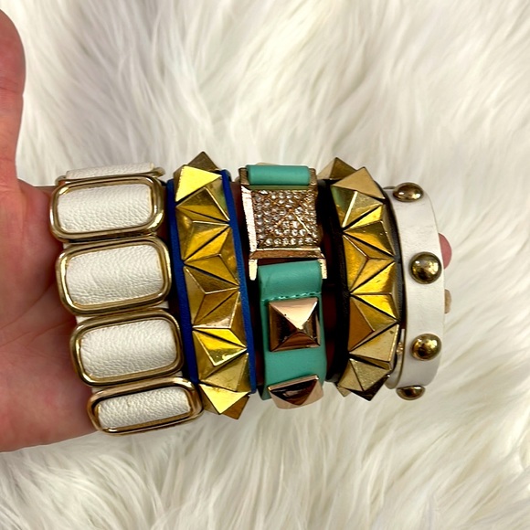 Bundle of 20 Cute Bracelets | Leather, Pearl, Studs - Picture 3 of 6